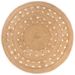 Tapis Design tressé Jute 240 cm Rond - Photo n°1