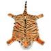 Tapis en peluche en forme de tigre 144 cm Marron - Photo n°3