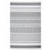 Tapis Gris et blanc 160x230 cm Coton - Photo n°1