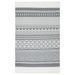 Tapis Gris et blanc 160x230 cm Coton - Photo n°2