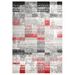 Tapis Gris et rouge 80x150 cm PP - Photo n°1