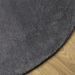 Tapis HUARTE à poils courts doux et lavable anthracite Ø 100 cm - Photo n°4