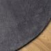 Tapis HUARTE à poils courts doux et lavable anthracite Ø 120 cm - Photo n°4