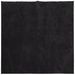 Tapis HUARTE à poils courts doux et lavable noir 120x120 cm - Photo n°1