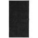 Tapis HUARTE à poils courts doux et lavable noir 60x110 cm - Photo n°1