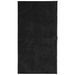 Tapis HUARTE à poils courts doux et lavable noir 80x150 cm - Photo n°1