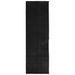 Tapis HUARTE à poils courts doux et lavable noir 80x250 cm - Photo n°1