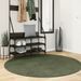 Tapis HUARTE à poils courts doux et lavable vert forêt Ø 160 cm - Photo n°2