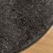 Tapis ISTAN à poils longs aspect brillant anthracite Ø 100 cm - Photo n°4