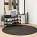 Tapis ISTAN à poils longs aspect brillant anthracite Ø 160 cm - Photo n°2