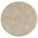 Tapis ISTAN à poils longs aspect brillant beige Ø 160 cm - Photo n°1