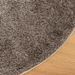 Tapis ISTAN à poils longs aspect brillant gris Ø 160 cm - Photo n°4