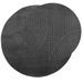 Tapis IZA poils courts style scandinave anthracite Ø 100 cm - Photo n°3