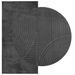 Tapis IZA poils courts style scandinave anthracite 100x200 cm - Photo n°3