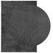 Tapis IZA poils courts style scandinave anthracite 120x170 cm - Photo n°3