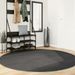 Tapis IZA poils courts style scandinave anthracite Ø 200 cm - Photo n°2