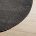 Tapis IZA poils courts style scandinave anthracite Ø 200 cm - Photo n°4