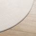 Tapis IZA poils courts style scandinave crème Ø 80 cm - Photo n°4