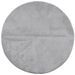 Tapis IZA poils courts style scandinave gris Ø 80 cm - Photo n°1