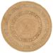 Tapis Jute tressé à la main 150 cm Rond - Photo n°1