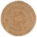 Tapis Jute tressé à la main 90 cm Rond - Photo n°1