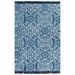 Tapis Kilim Coton 160 x 230 cm avec motif Bleu 4 - Photo n°1