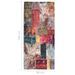 Tapis lavable antidérapant Patchwork 80x300 cm Multicolore - Photo n°5