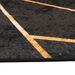 Tapis lavable noir et doré 80x150 cm antidérapant - Photo n°6