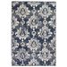 Tapis moderne Design de cachemire 80 x 150 cm Beige / Bleu - Photo n°1