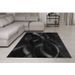 Tapis Moderne - Motif vagues - Noir - 100% polyester - 70 x 180 cm - Intérieur - NAZAR - Photo n°5