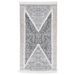 Tapis Noir et gris 120x180 cm Coton - Photo n°1