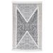 Tapis Noir et gris 160x230 cm Coton - Photo n°1