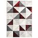 Tapis Noir et rouge 80x150 cm PP - Photo n°1