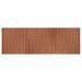 Tapis rectangulaire marron 100x300 cm bambou - Photo n°1
