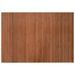 Tapis rectangulaire marron 70x100 cm bambou - Photo n°1