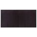 Tapis rectangulaire marron foncé 100x200 cm bambou - Photo n°1