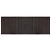 Tapis rectangulaire marron foncé 70x200 cm bambou - Photo n°1