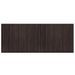 Tapis rectangulaire marron foncé 80x200 cm bambou - Photo n°1