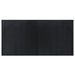 Tapis rectangulaire noir 100x200 cm bambou - Photo n°1