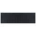 Tapis rectangulaire noir 60x200 cm bambou - Photo n°1