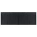 Tapis rectangulaire noir 70x200 cm bambou - Photo n°1