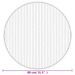 Tapis rond gris 80 cm bambou - Photo n°8