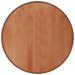 Tapis rond marron 100 cm bambou - Photo n°1