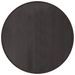 Tapis rond marron foncé 100 cm bambou - Photo n°1