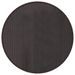 Tapis rond marron foncé 60 cm bambou - Photo n°1