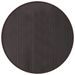 Tapis rond marron foncé 80 cm bambou - Photo n°1