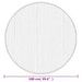 Tapis rond naturel clair 100 cm bambou - Photo n°8