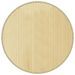 Tapis rond naturel clair 80 cm bambou - Photo n°1