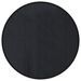 Tapis rond noir 60 cm bambou - Photo n°1