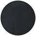 Tapis rond noir 80 cm bambou - Photo n°1